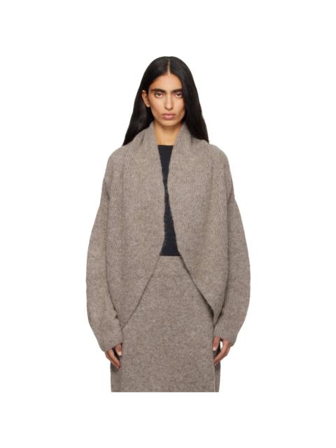 LAUREN MANOOGIAN Gray Knot Cardigan