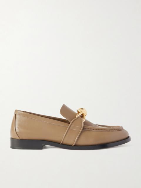 Bottega Veneta Astaire Embellished Leather Loafers