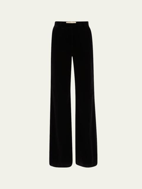 Valentino Velvet Wide-Leg Pants