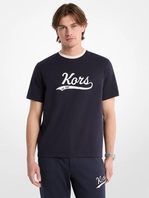 MICHAEL KORS KORS Varsity Cotton Jersey T-Shirt