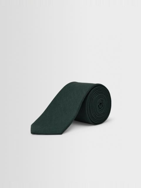 Wax London Pavillion - Dark Green Linen Tie