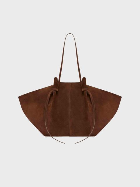 Yuzefi Large Mochi Suede Bag Chocolate ONESIZE