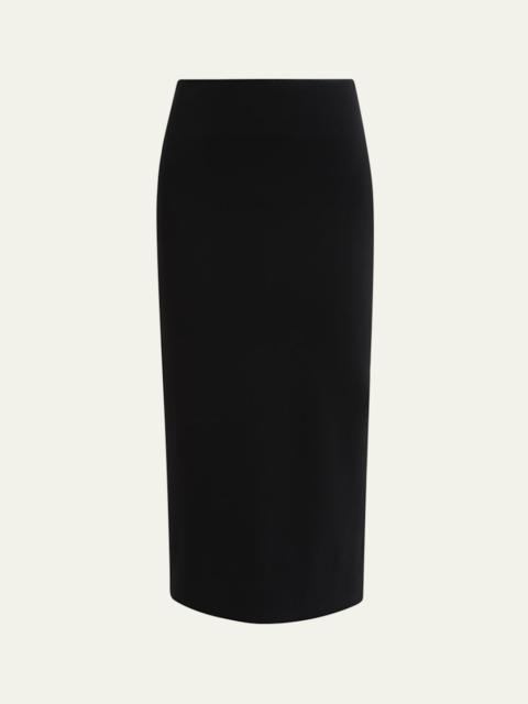 Jil Sander Viscose Crepe Midi Skirt
