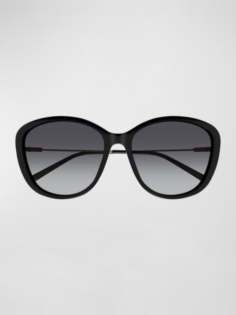 Chloé Gradient Round Acetate Sunglasses