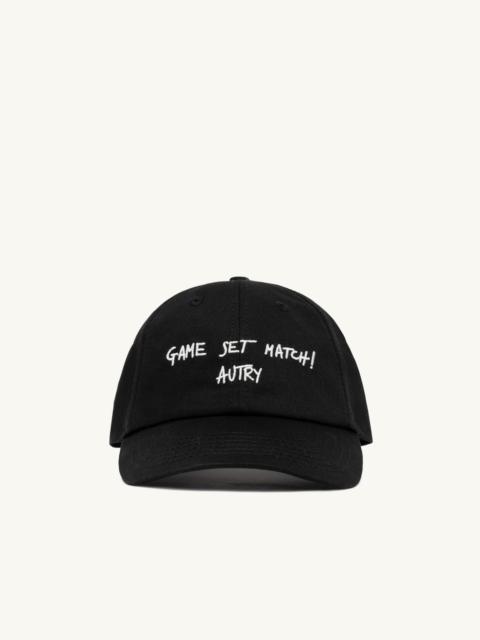 AUTRY 'GAME SET MATCH!' BASEBALL CAP UNISEX