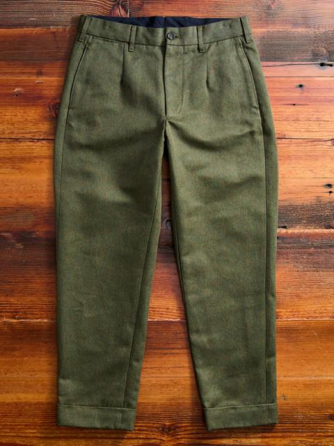 Engineered Garments Melange Twill Andover Pants in Olive