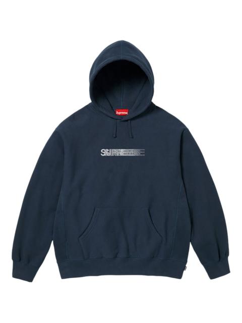 Supreme x Swarovski motion-logo hoodie