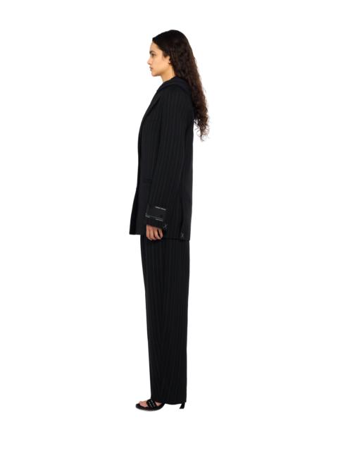 Off-White Pinstripe Balloon Pants