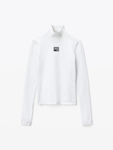 Alexander Wang TURTLENECK TOP IN STRETCH KNIT