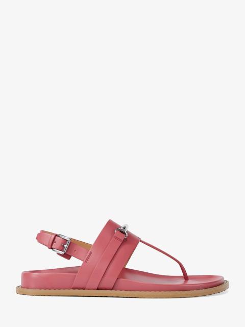 MICHAEL KORS Carson Leather T-Strap Sandal
