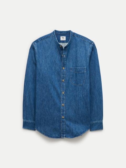 J.CREW Midweight denim band-collar shirt