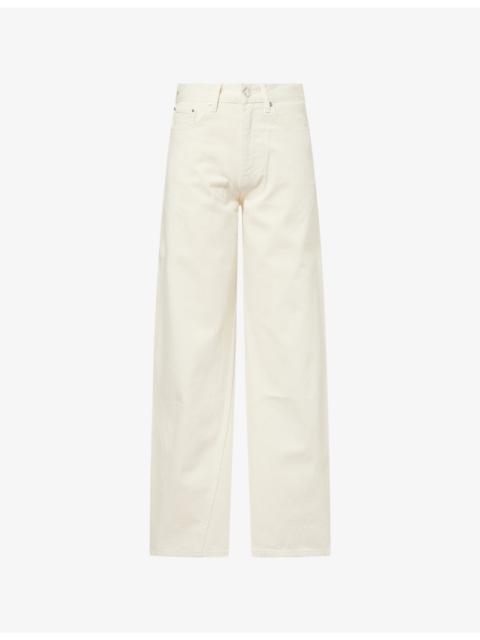 ANINE BING Brie High-Rise Cotton-Denim Jeans