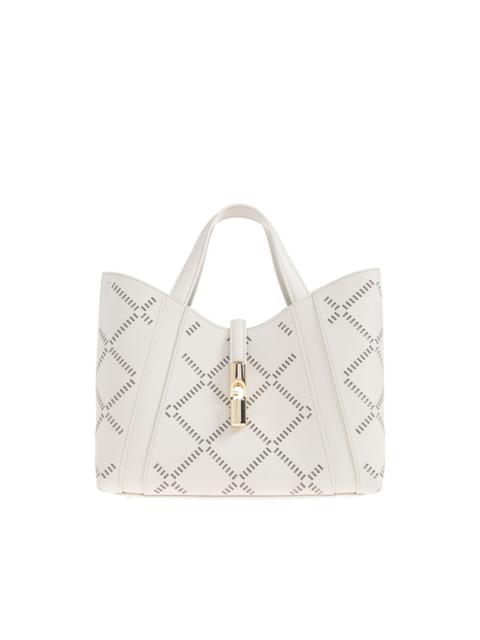 FURLA Goccia perforated handle small tote bag