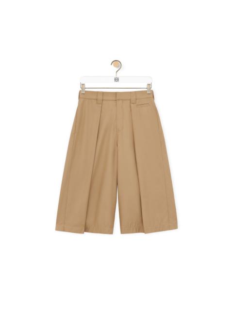 Loewe Pleated shorts in cotton