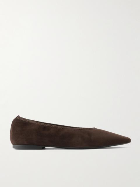 TOTEME Minimalist Suede Ballet Flats