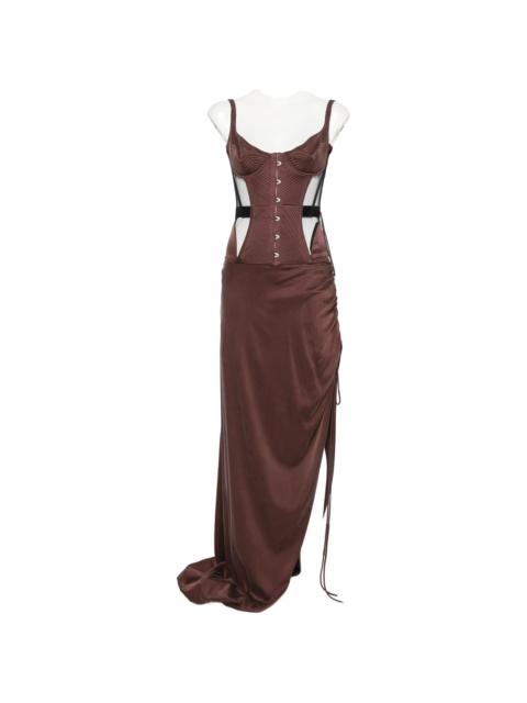 MARIA LUCIA HOHAN Maria Lucia Hohan Maleena Quilted Corset Maxi Dress