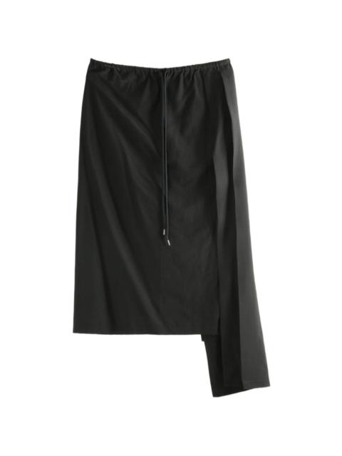 Yohji Yamamoto asymmetric drawstring skirt