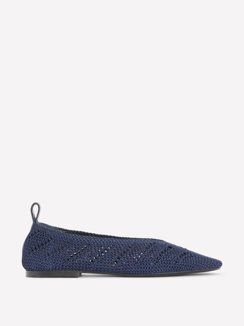 BODEN Knitted Ballet Flats-Navy