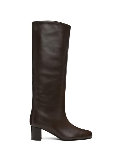 TOTEME Brown Downtown Nappa Knee-High Boots