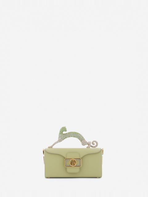 Lanvin NANO PENCIL CAT BAG IN LEATHER AND RHINESTONES