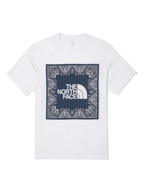 THE NORTH FACE SS22 Big Logo Bandana T-shirt 'White' NT7UN29B