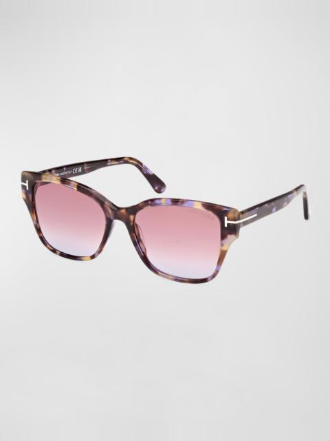 TOM FORD Elsa Gradient Acetate Butterfly Sunglasses