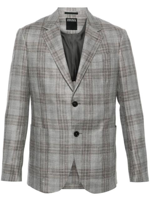 ZEGNA checked single-breasted blazer