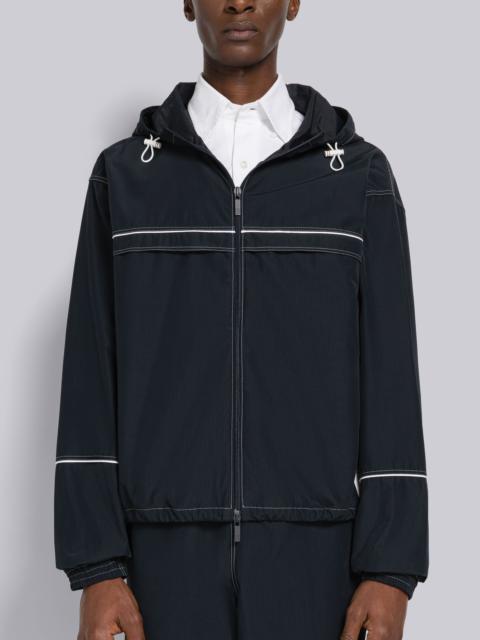 Ripstop Topstitch Oversized Track Jacket