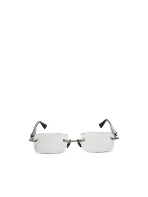 Chrome Hearts rimless rectangular-frame sunglasses
