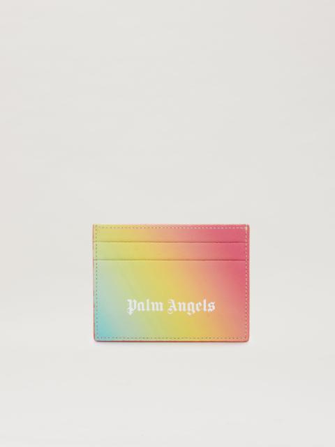 Palm Angels Rainbow Logo Caviar Card Holder