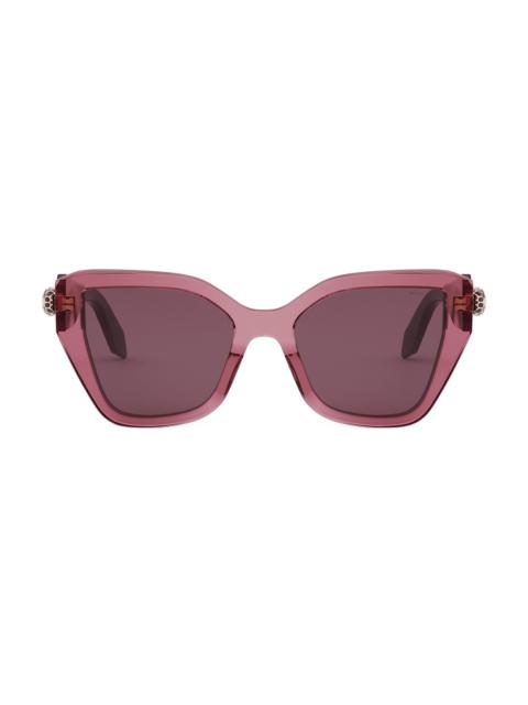 BVLGARI Women's Serpenti 53MM Butterfly Sunglasses - Violet Violet