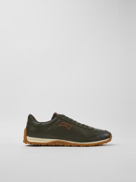 CAMPER Drift Walk Green Leather Sneakers for Men.
