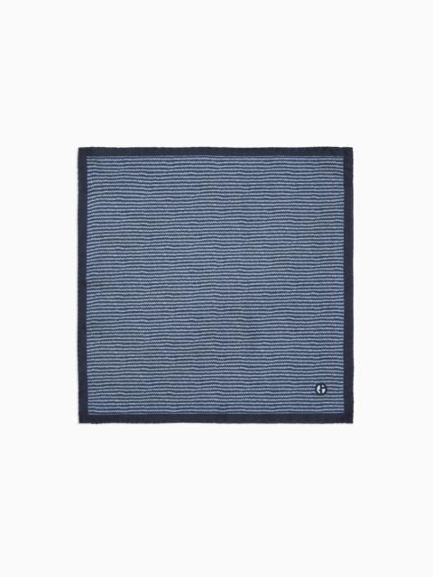 GIORGIO ARMANI ASV printed silk pocket square