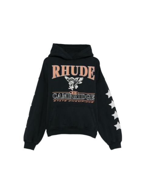 Rhude graphic-print hoodie