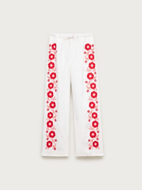 J.CREW Soleil pant in embroidered linen