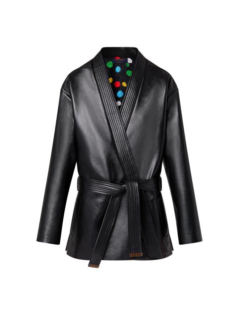 Louis Vuitton LV x YK Leather Wrap Jacket