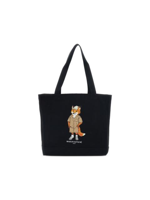 Maison Kitsuné Fox-graphic tote bag