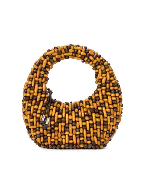 STAUD Women's Reef Beaded Top Handle Bag - Multi Wood Beads