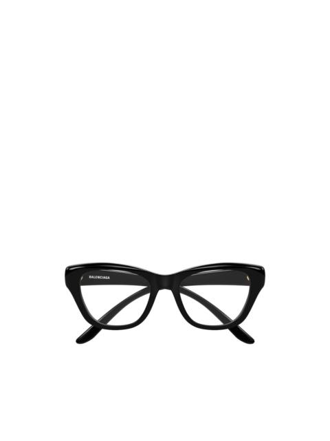 BALENCIAGA BB logo-plaque cat-eye glasses