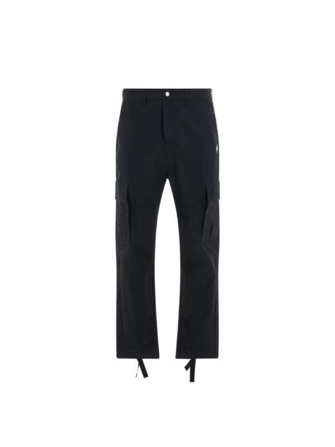 Marcelo Burlon County Of Milan Cross Cargo Pants in Black/White