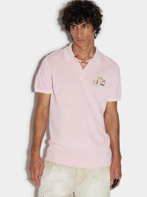 DSQUARED2 D2 POSTMARK TENNIS POLO