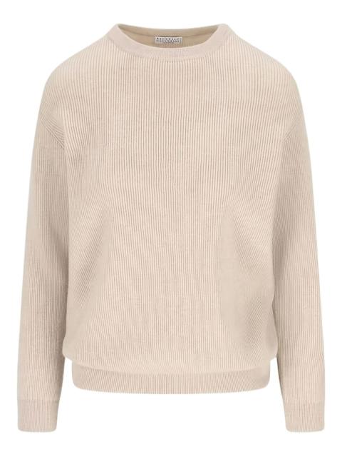 Brunello Cucinelli ribbed crewneck sweater