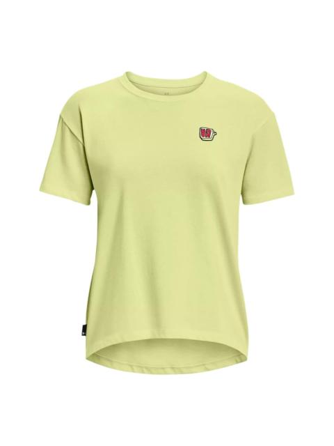 Under Armour (WMNS) Under Armour Heavyweight Graphic T-shirt 'Yellow' 1376743-391