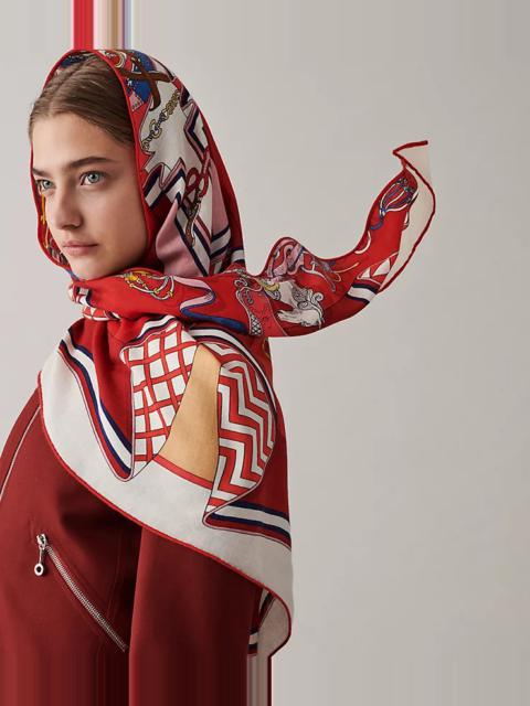 Hermès Bouquets Sellier giant triangle