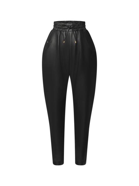 Leather Jogging Pants