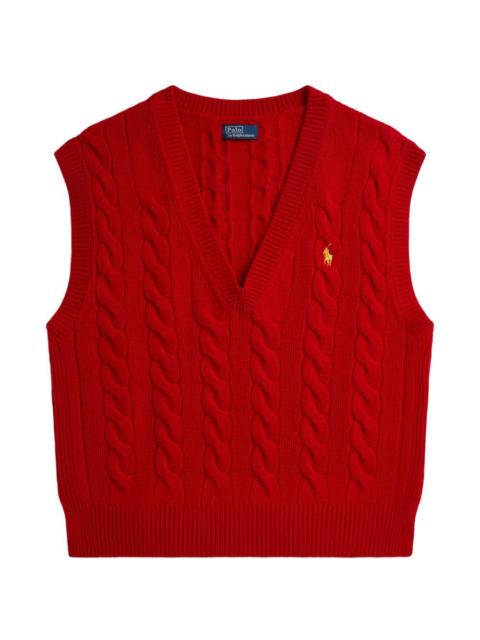 Polo Ralph Lauren cable-knit v-neck sweater