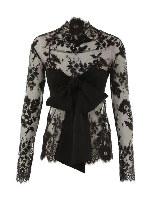 Zimmermann ILLUSTRATION LACE BOW BODICE