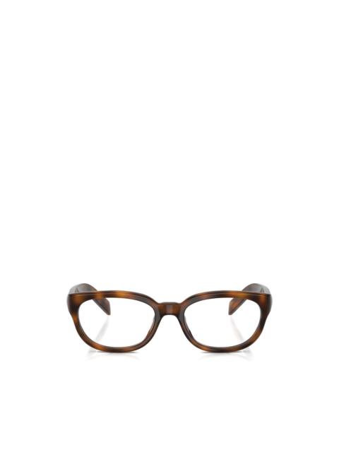 Prada tortoiseshell-effect rectangle-frame glasses