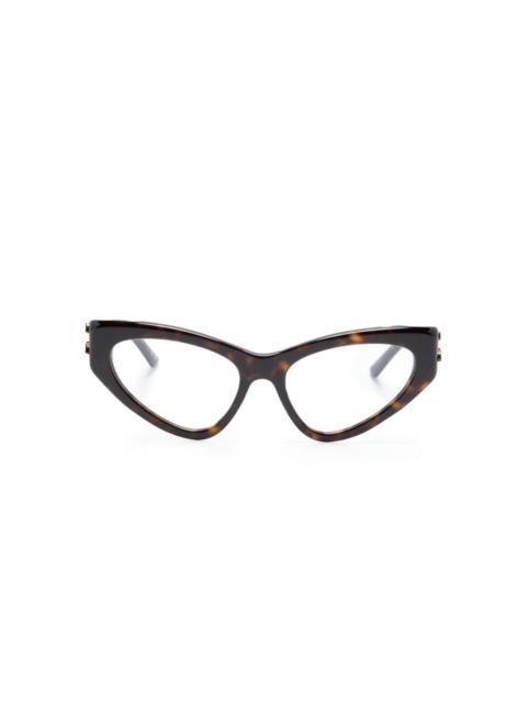 BALENCIAGA tortoiseshell cat-eye frame glasses