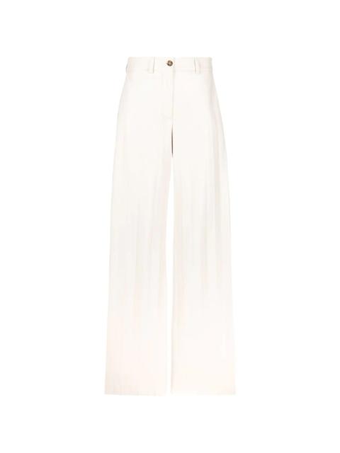 MSGM high-waisted 넓은 다리 바지